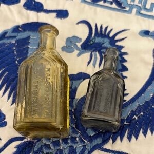 Vintage Glass Bottles Set
